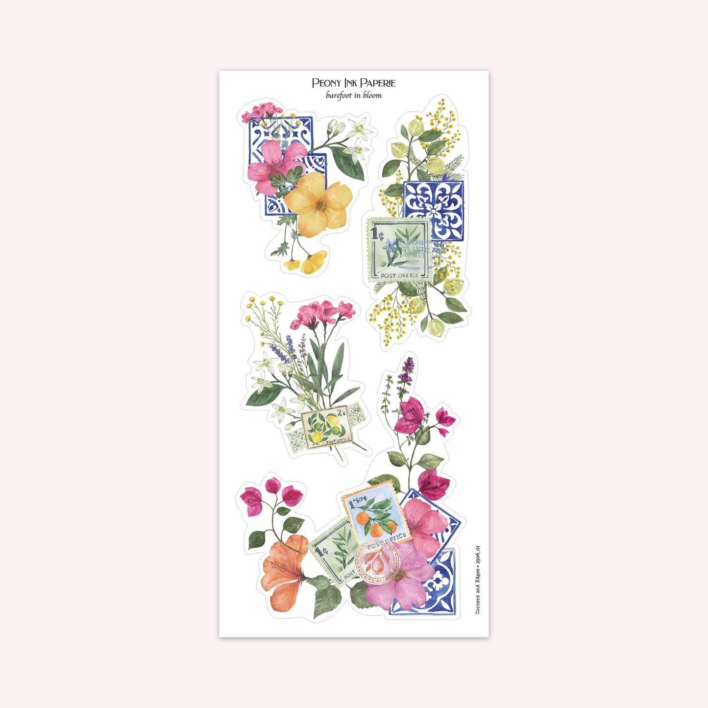 Journaling Kit | barefoot in bloom | Sticker Kit | Floral Deco | Bullet Journal | Planner Stickers | A La Carte Available