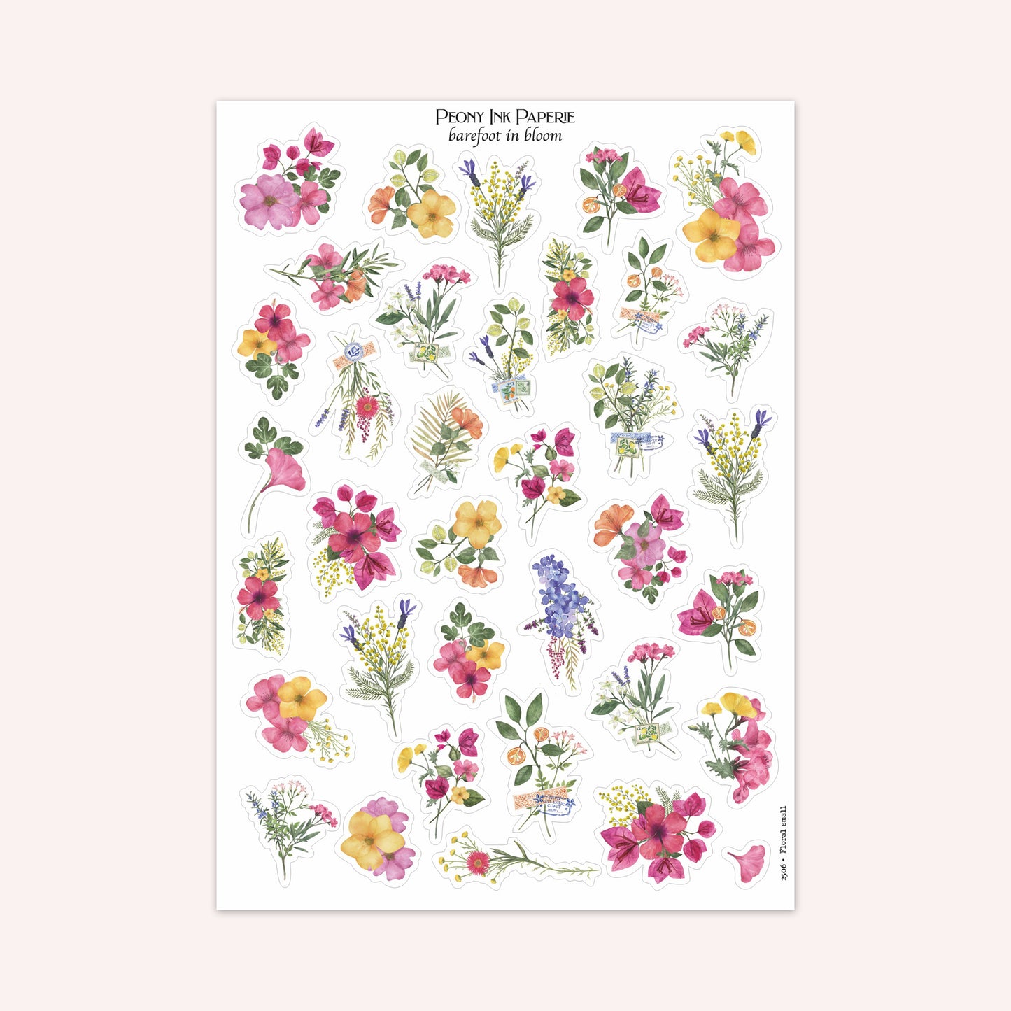 Journaling Kit | barefoot in bloom | Sticker Kit | Floral Deco | Bullet Journal | Planner Stickers | A La Carte Available