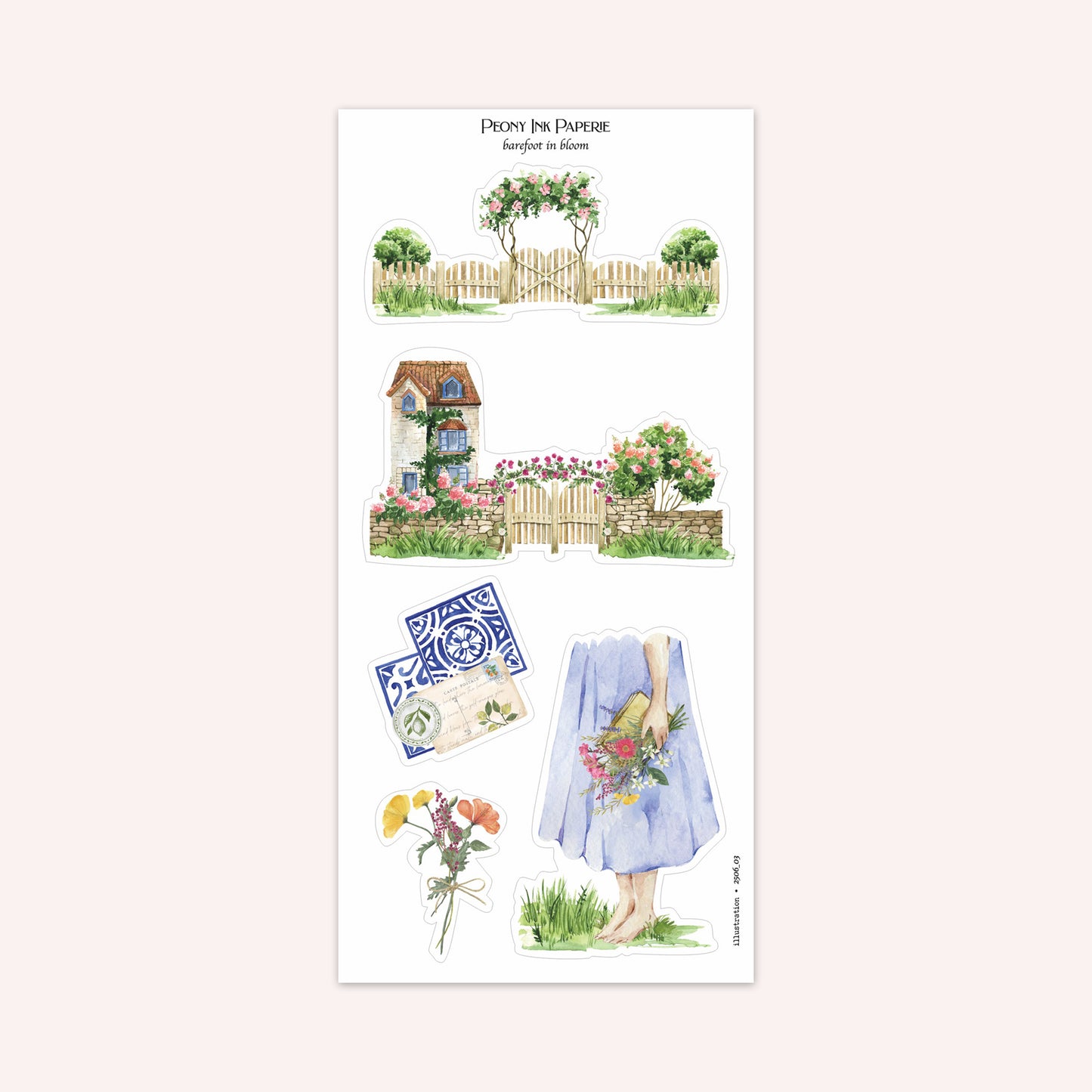Journaling Kit | barefoot in bloom | Sticker Kit | Floral Deco | Bullet Journal | Planner Stickers | A La Carte Available