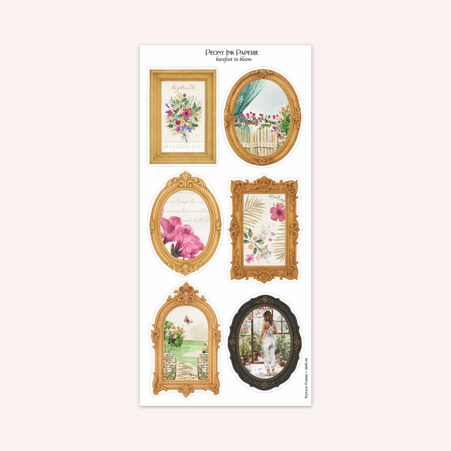 Journaling Kit | barefoot in bloom | Sticker Kit | Floral Deco | Bullet Journal | Planner Stickers | A La Carte Available