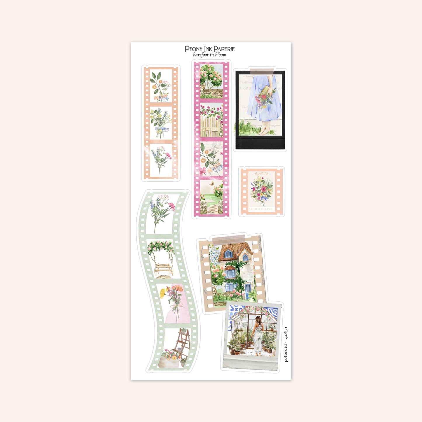 Journaling Kit | barefoot in bloom | Sticker Kit | Floral Deco | Bullet Journal | Planner Stickers | A La Carte Available