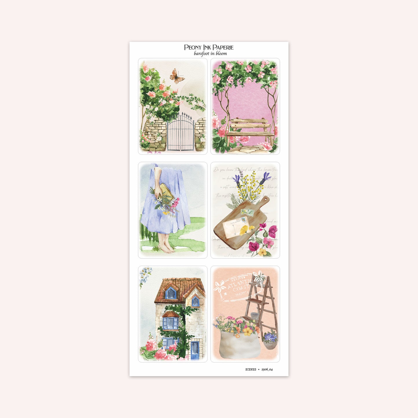 Journaling Kit | barefoot in bloom | Sticker Kit | Floral Deco | Bullet Journal | Planner Stickers | A La Carte Available