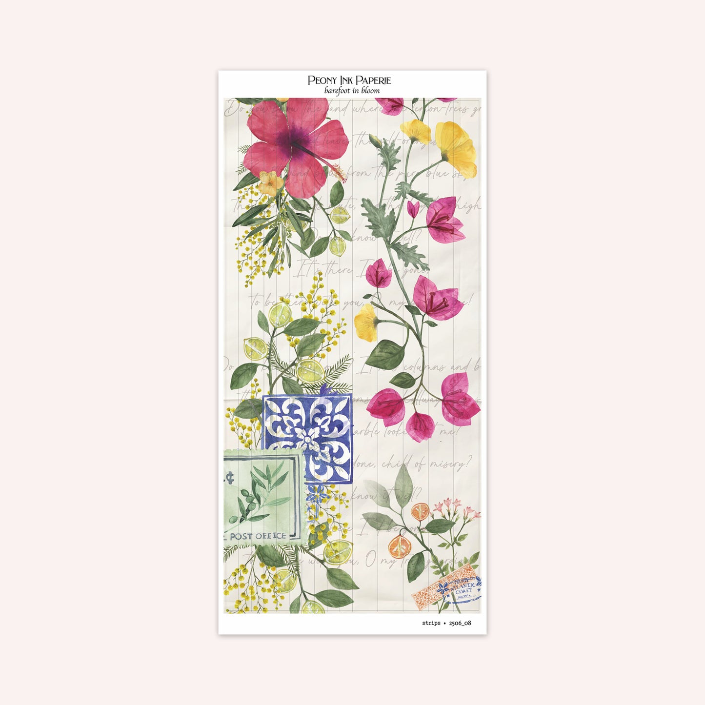 Journaling Kit | barefoot in bloom | Sticker Kit | Floral Deco | Bullet Journal | Planner Stickers | A La Carte Available