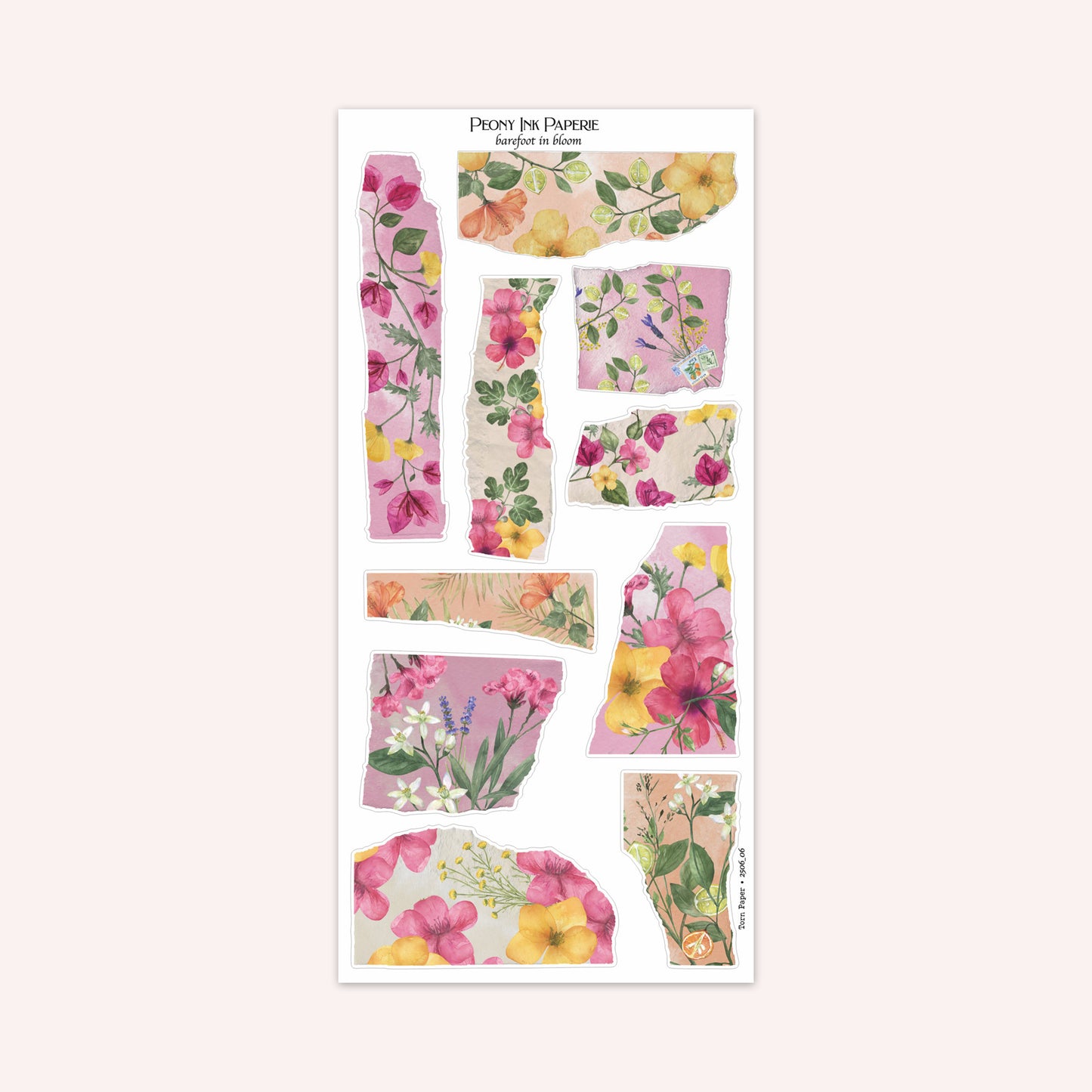 Journaling Kit | barefoot in bloom | Sticker Kit | Floral Deco | Bullet Journal | Planner Stickers | A La Carte Available