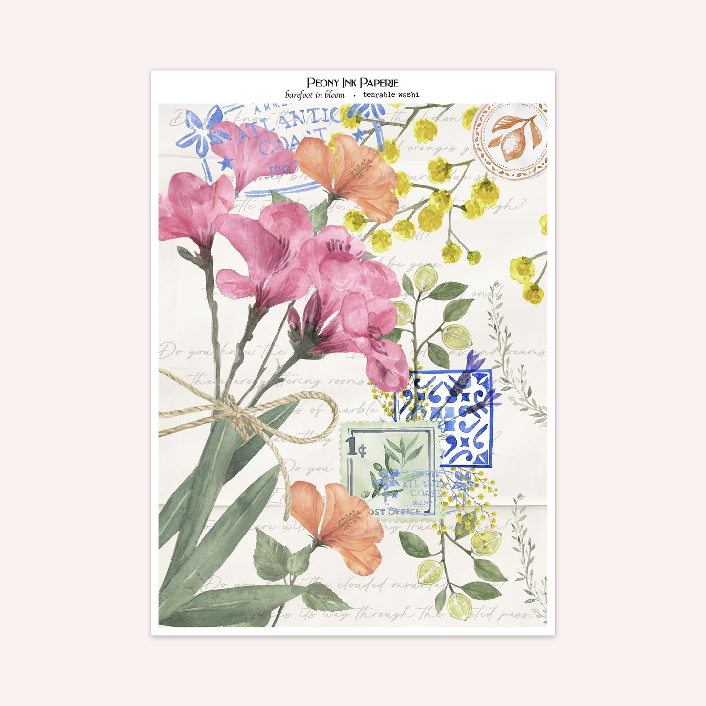 Journaling Kit | barefoot in bloom | Sticker Kit | Floral Deco | Bullet Journal | Planner Stickers | A La Carte Available