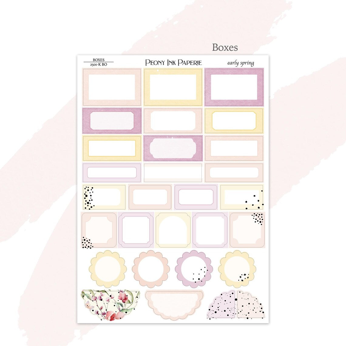 early spring | Weekly Kit | Gold or Silver Foil