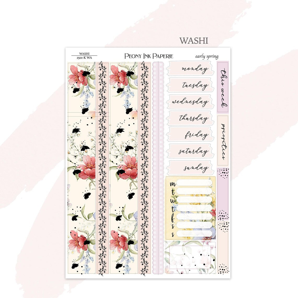 early spring | Weekly Kit | Gold or Silver Foil