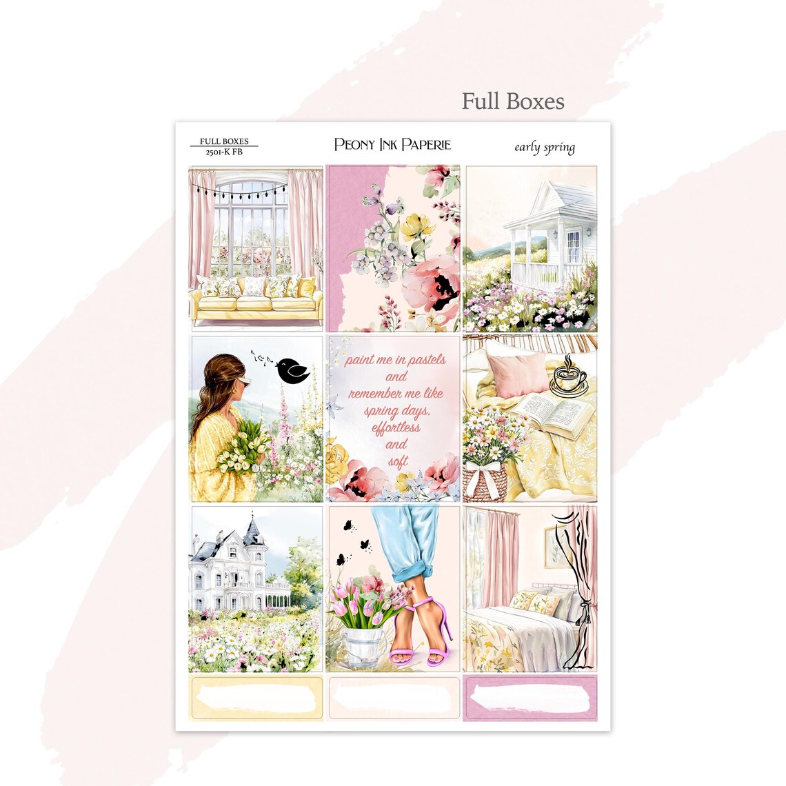 early spring | Weekly Kit | Gold or Silver Foil