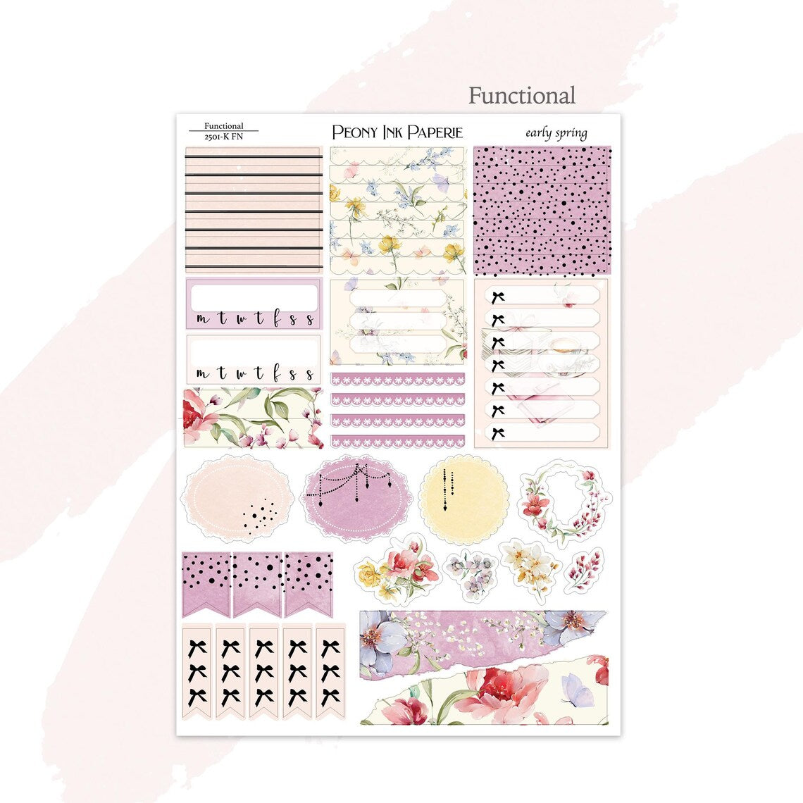 early spring | Weekly Kit | Gold or Silver Foil