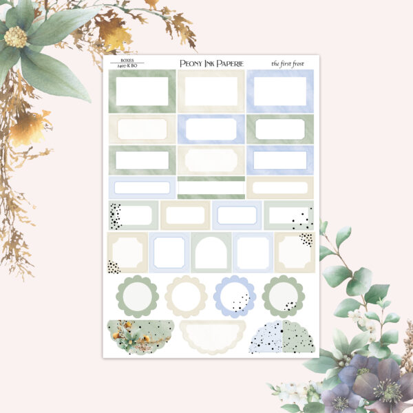 the first frost | Weekly Kit | Gold or Silver Foil - Image 4