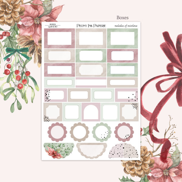 melodies of mistletoe | Weekly Kit | Gold or Silver Foil - Image 4