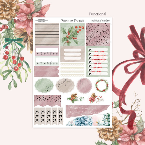 melodies of mistletoe | Weekly Kit | Gold or Silver Foil - Image 5